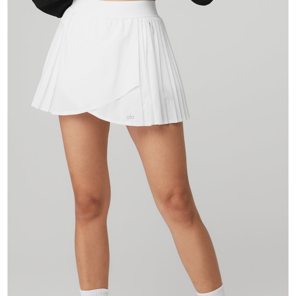 Alo Tennis Skirt White Size S